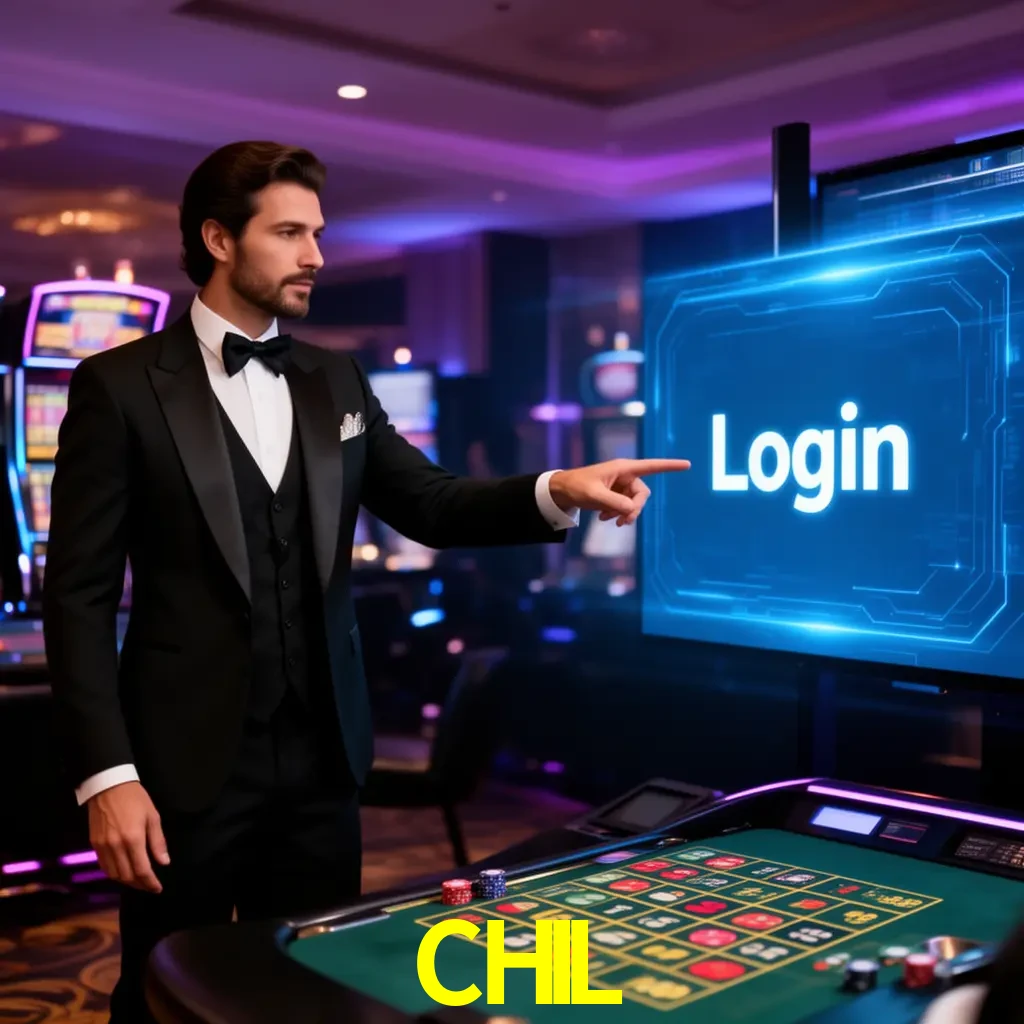 CHIL Login - OTP, cuenta y soporte Pantalla CHIL Login con OTP, contraseña, cuenta segura y soporte móvil